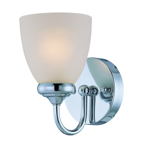 Craftmade 26101-CH Spencer 1 Light Wall Sconce in Chrome with Frosted Glass