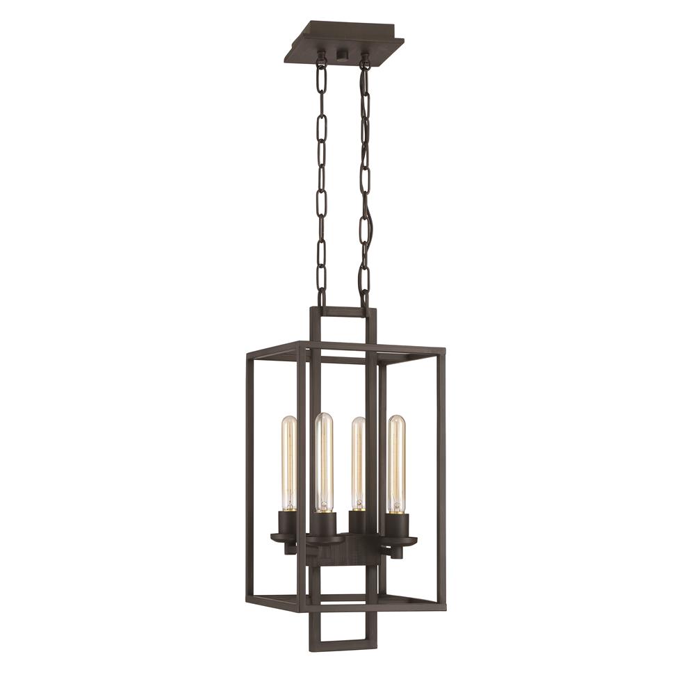 Craftmade 41534-ABZ Cubic 4 Light Foyer in Aged Bronze Brushed