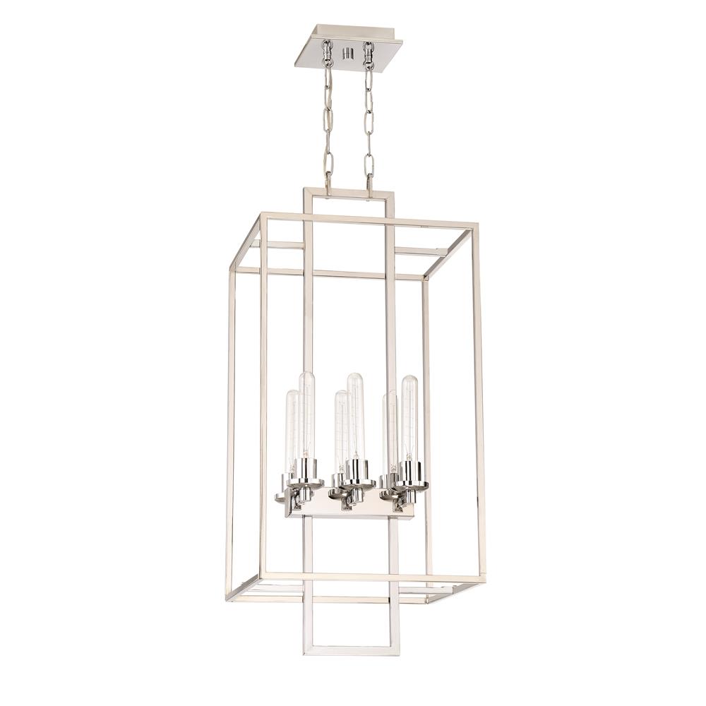 Craftmade 41536-CH Cubic 6 Light Foyer in Chrome