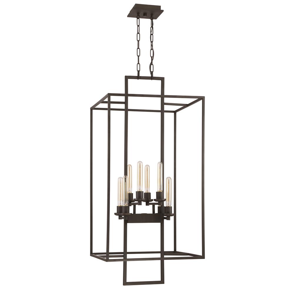 Craftmade 41538-ABZ Cubic 8 Light Foyer in Aged Bronze Brushed