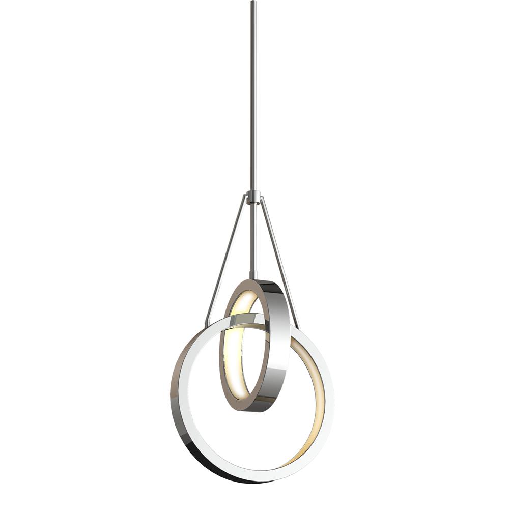 Craftmade 42723-CH-LED Anello 2 Ring LED Pendant in Chrome