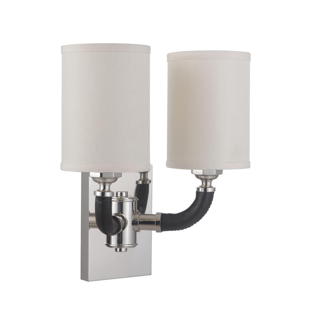 Craftmade 48162-PLN Huxley 2 Light Wall Sconce in Polished Nickel