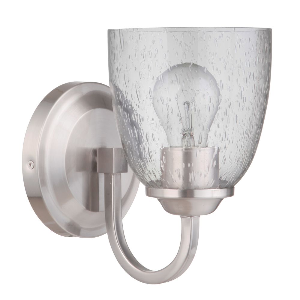 Craftmade 49901-BNK Serene 1 Light Wall Sconce in Brushed Polished Nickel