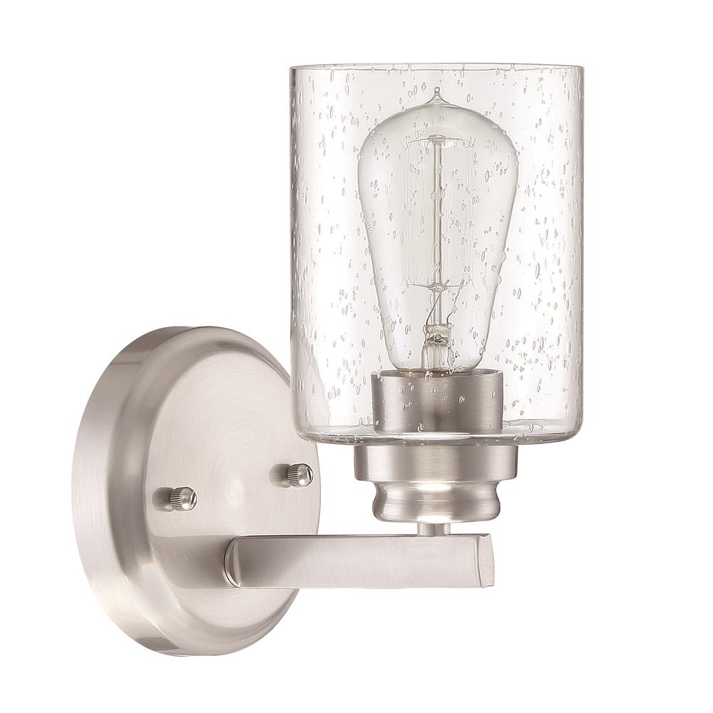 Craftmade 50501-BNK Bolden 1 Light Wall Sconce in Brushed Polished Nickel