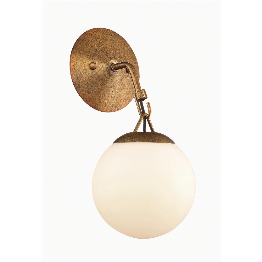 Craftmade 50761-PAB Orion 1 Light Wall Sconce in Patina Aged Brass