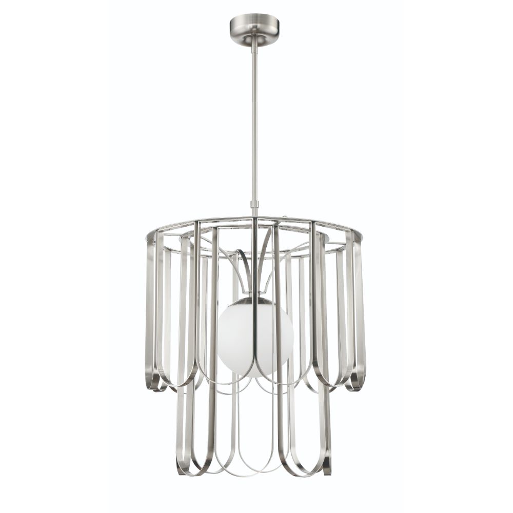 Craftmade 54991-BNK Melody 1 Light Pendant in Brushed Polished Nickel