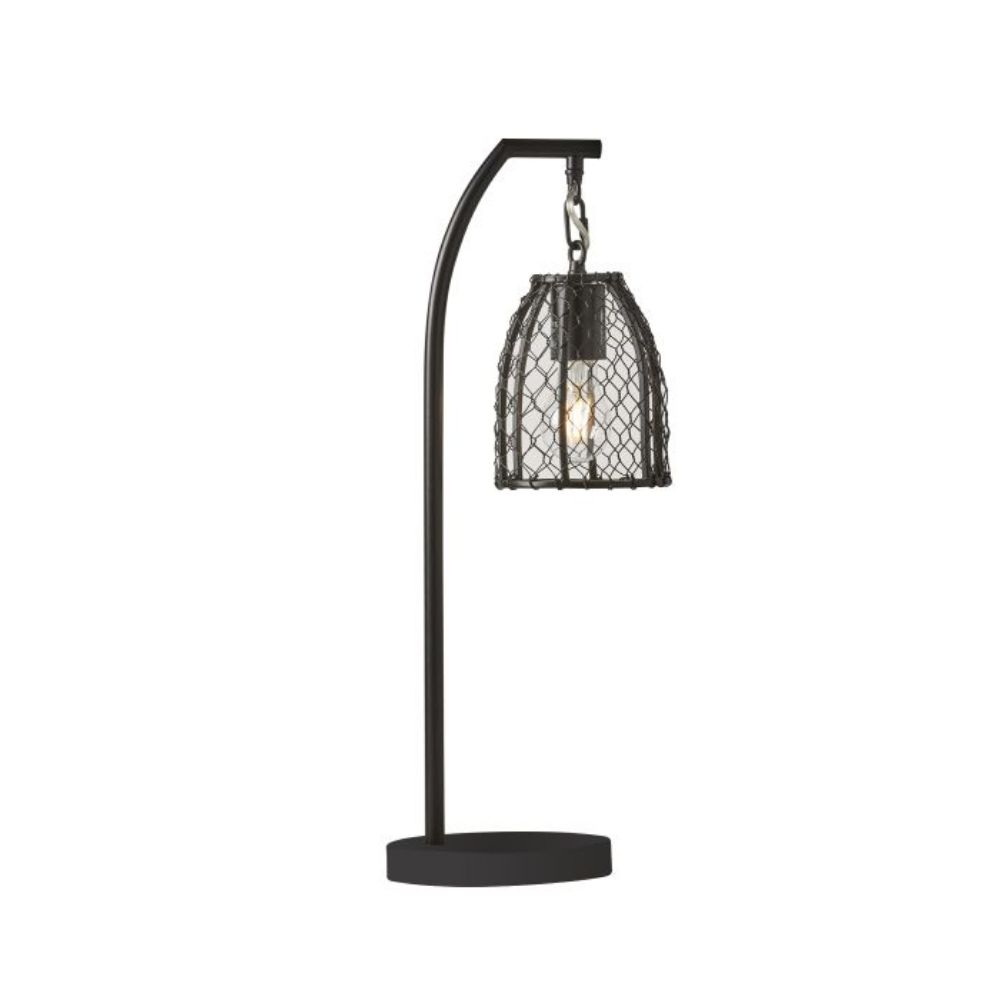 Craftmade 86252 Table Lamp, Flat Black Finish