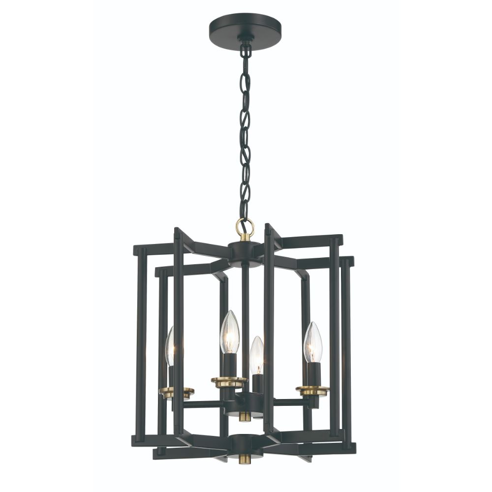 Craftmade 56934-FBSB Avante Grand 4 Light Cage Foyer - FBSB