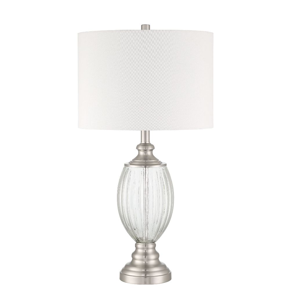Craftmade 86264 Table Lamp in Brushed Nickel with Shade, Indoor