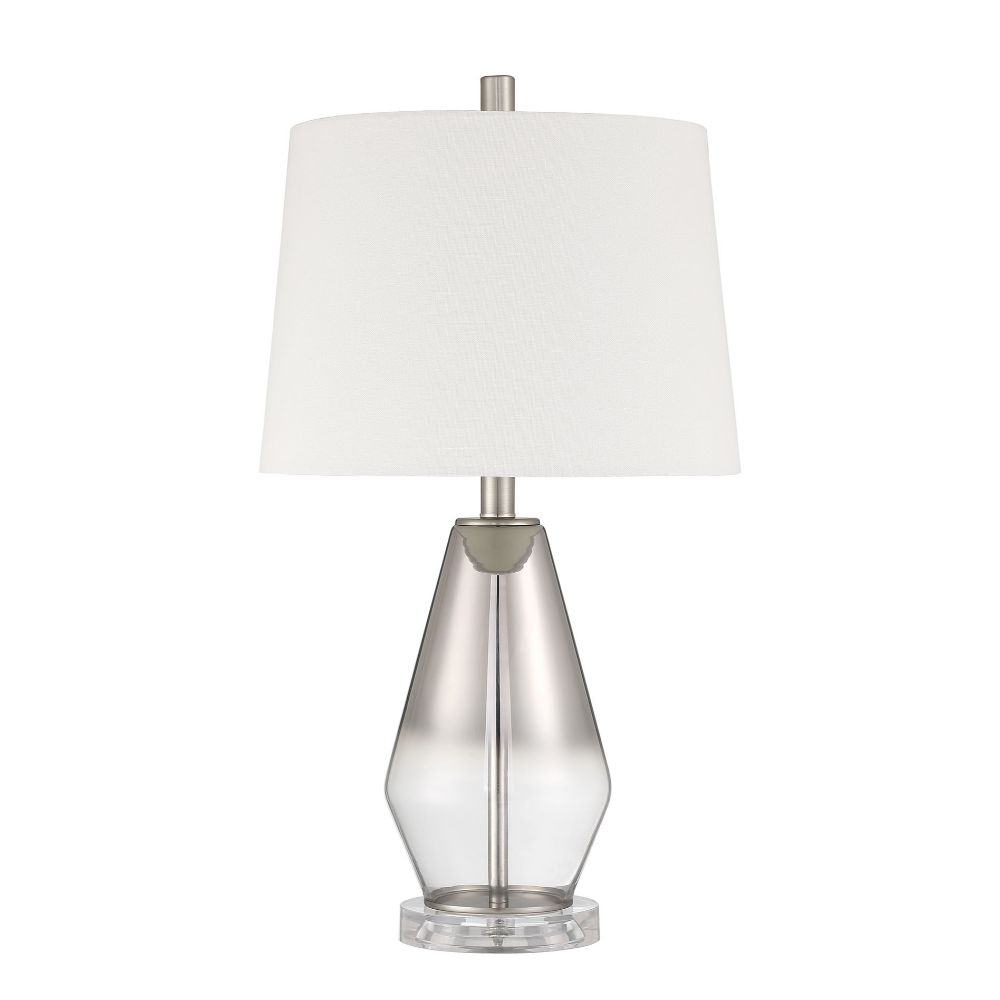 Craftmade 86262 Table Lamp in Brushed Nickel with Shade, Indoor 