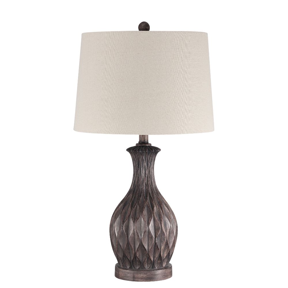 Craftmade 86268 Table Lamp with Shade, Indoor, Painted Brown Finish