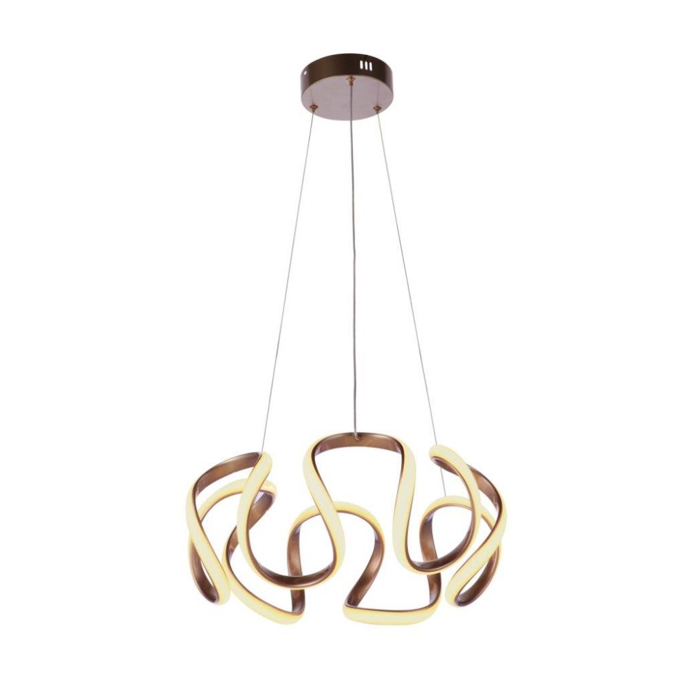 Craftmade 55790-CHB-LED Pulse Dimmable LED Pendant, Champagne Brass