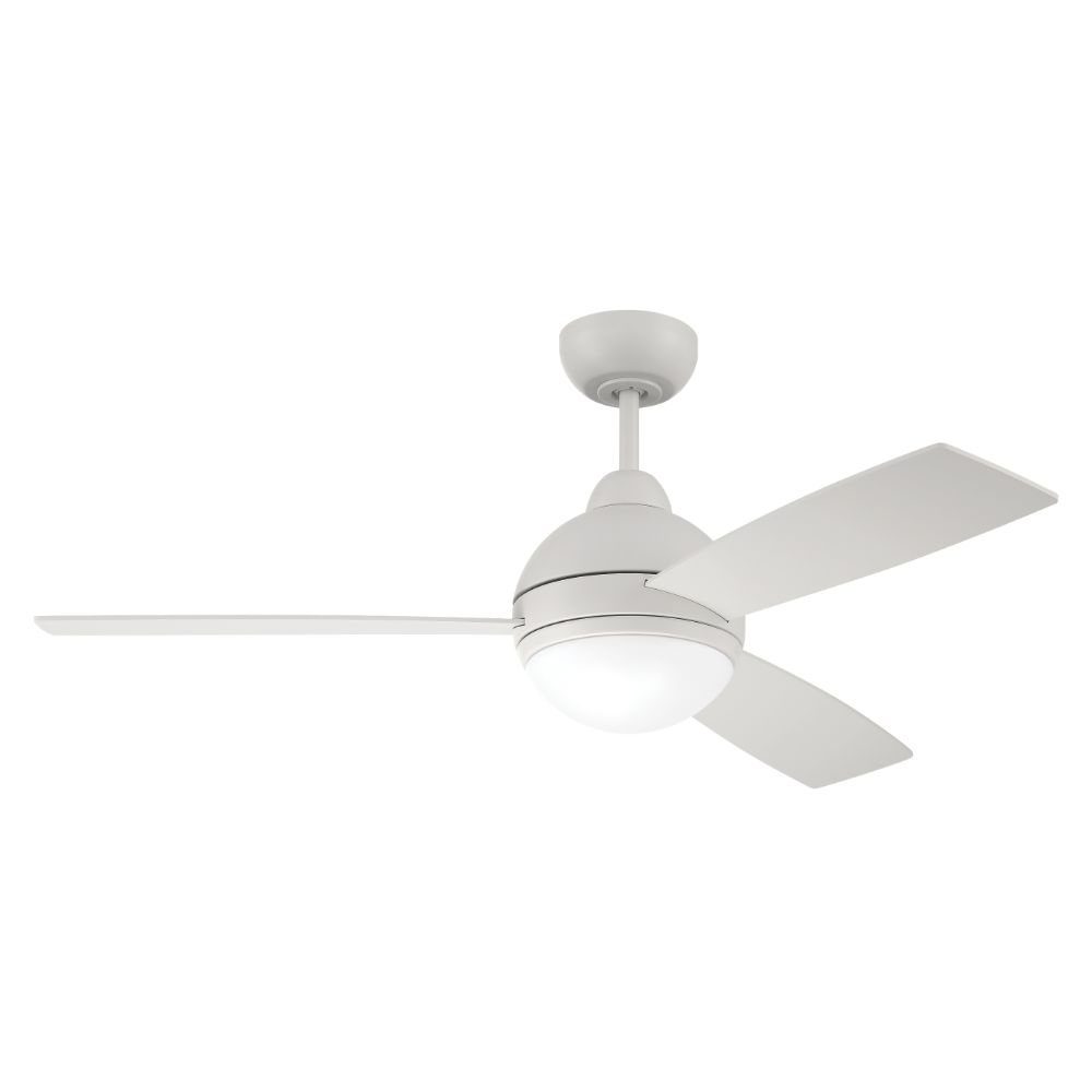 Craftmade KNE48W3 48" Keen in White, Reversible White/RGB Multi-Color Blades, LED Light, Controls included
