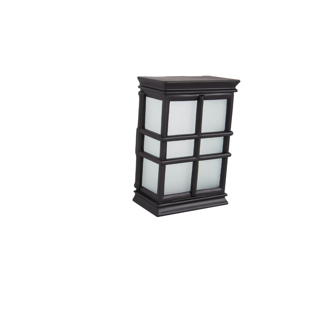 Craftmade CH1505-FB-WG Hand-Carved Window Pane Chime in Flat Black w White Glass