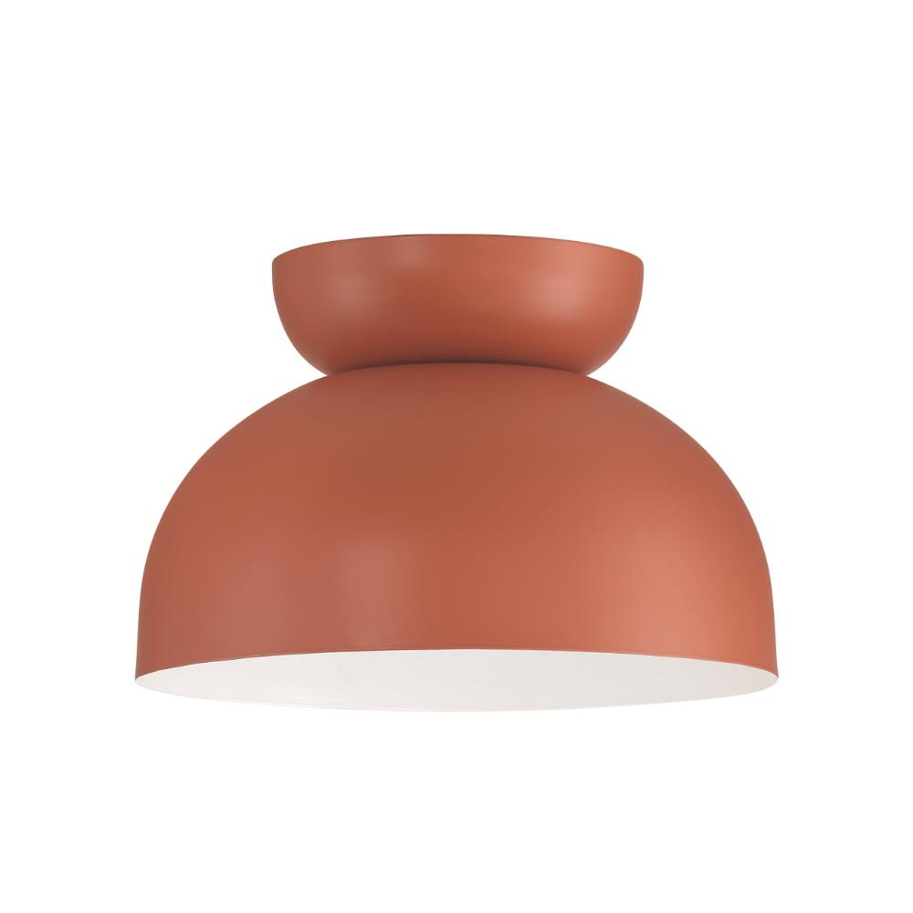 Craftmade 59181-BCY Ventura Dome 1 Light Flushmount in Baked Clay