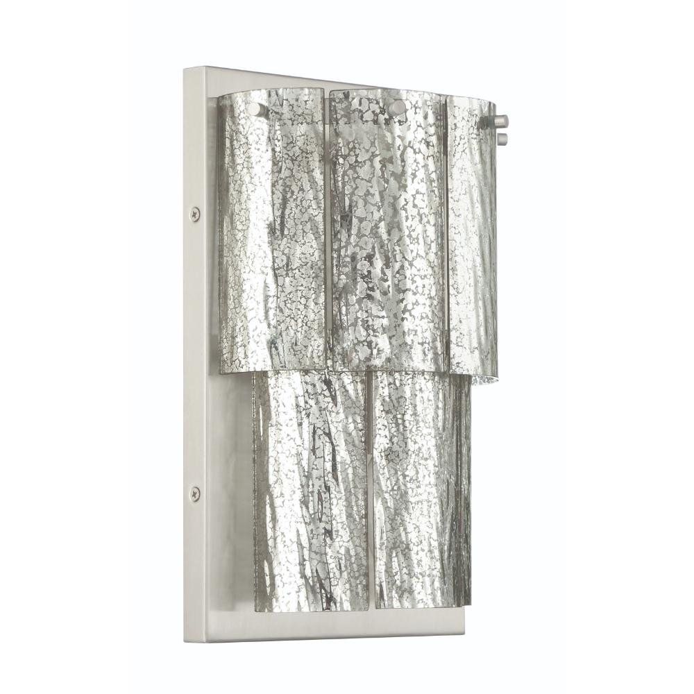 Craftmade 48662-BNK Museo 2 Light Wall Sconce in Brushed Polished Nickel