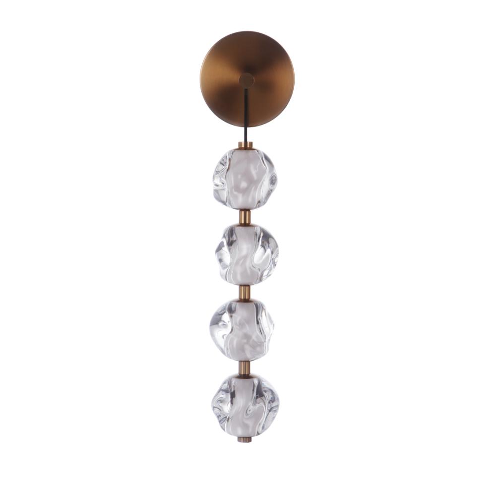 Craftmade 59460-SB-LED Jackie 4 Light Wall Sconce in Satin Brass