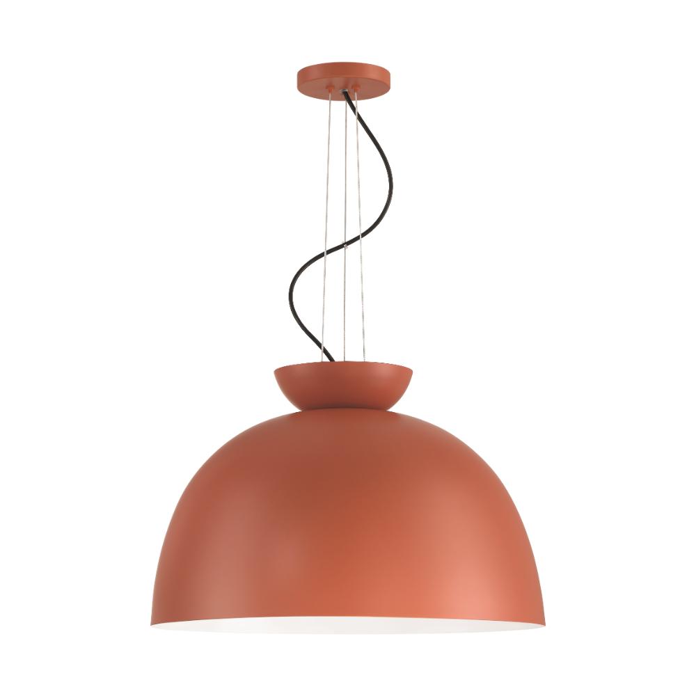 Craftmade 59192-BCY Ventura Dome 1 Light Pendant in Baked Clay