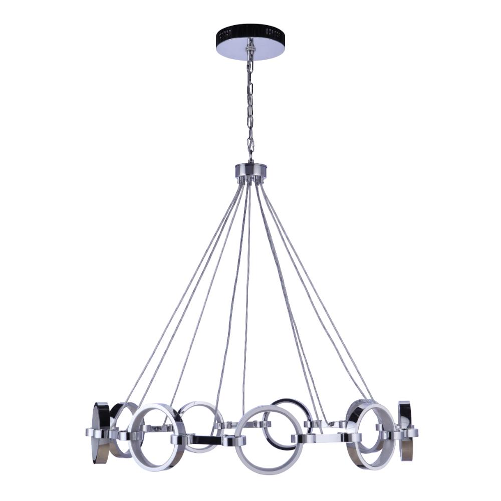 Craftmade 59329-CH-LED Context 9 Light LED Chandelier in Chrome