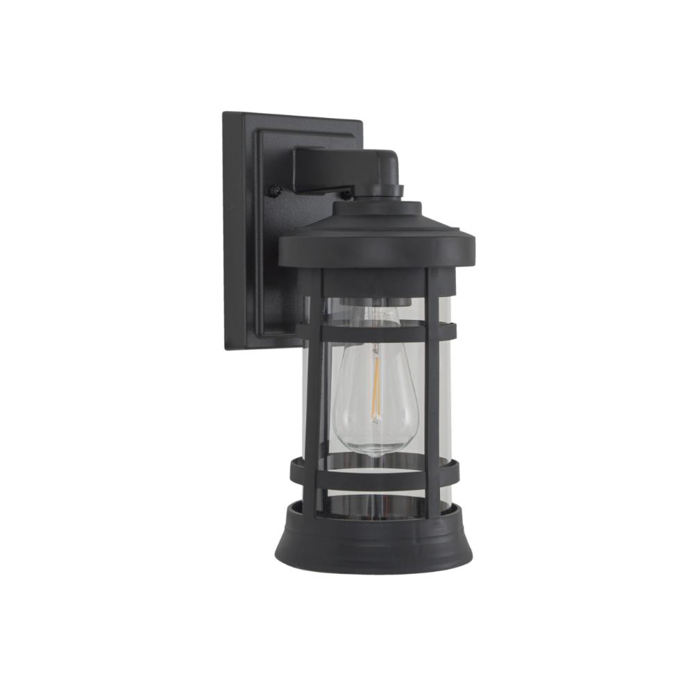 Craftmade ZA2304-TB-C Resilience Small Outdoor Lantern in Textured Black, Clear Lens