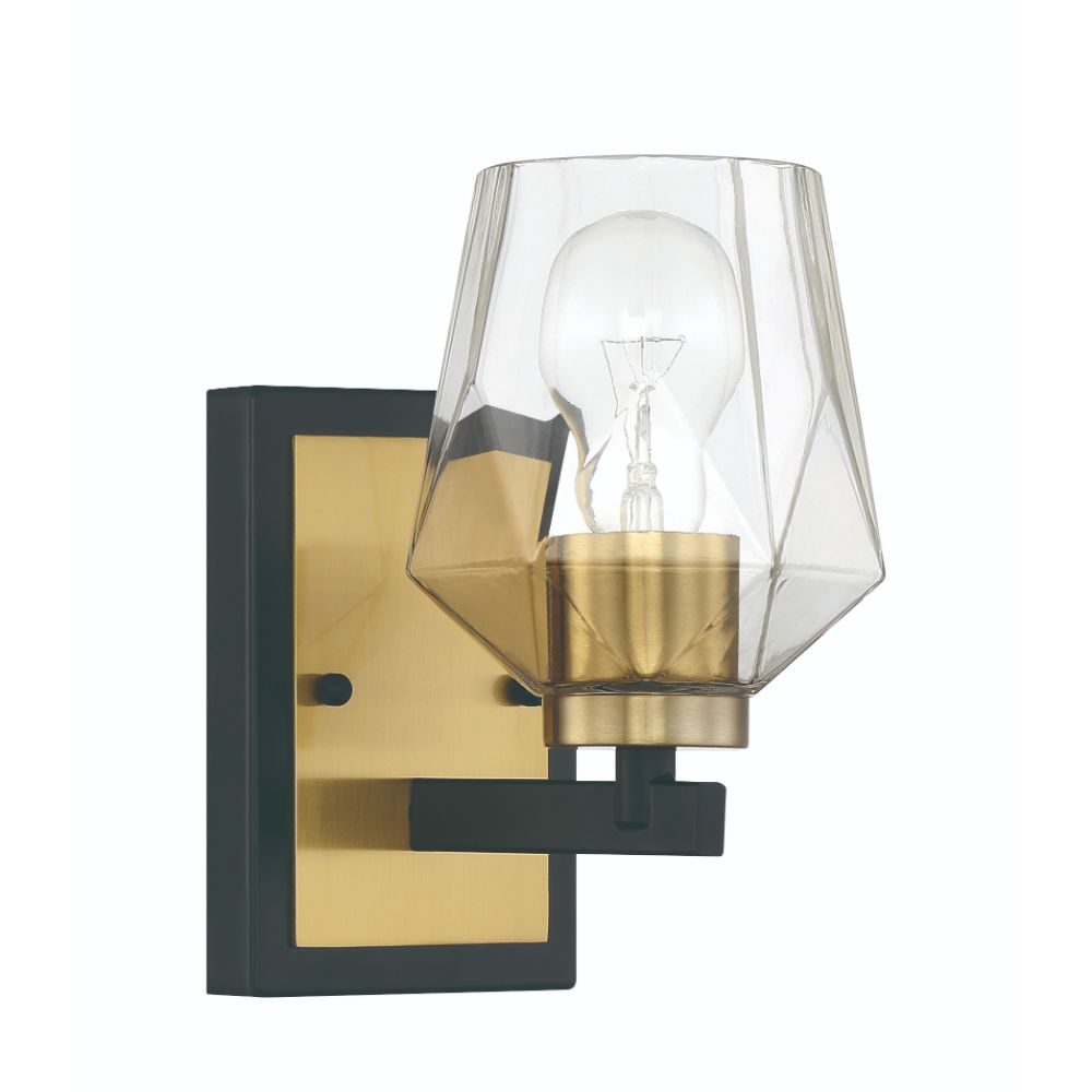 Craftmade 56901-FBSB Avante Grand 1 Light Sconce - FBSB , Damp rated