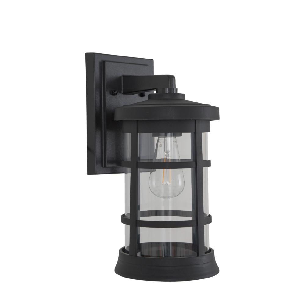 Craftmade ZA2314-TB-C Resilience Large Outdoor Lantern in Textured Black, Clear Lens
