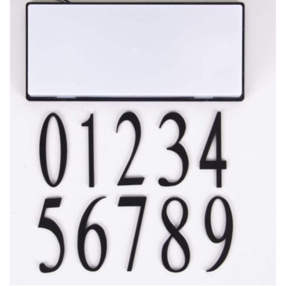 Craftmade AP-0-FB Surface mount address plaque number - 0