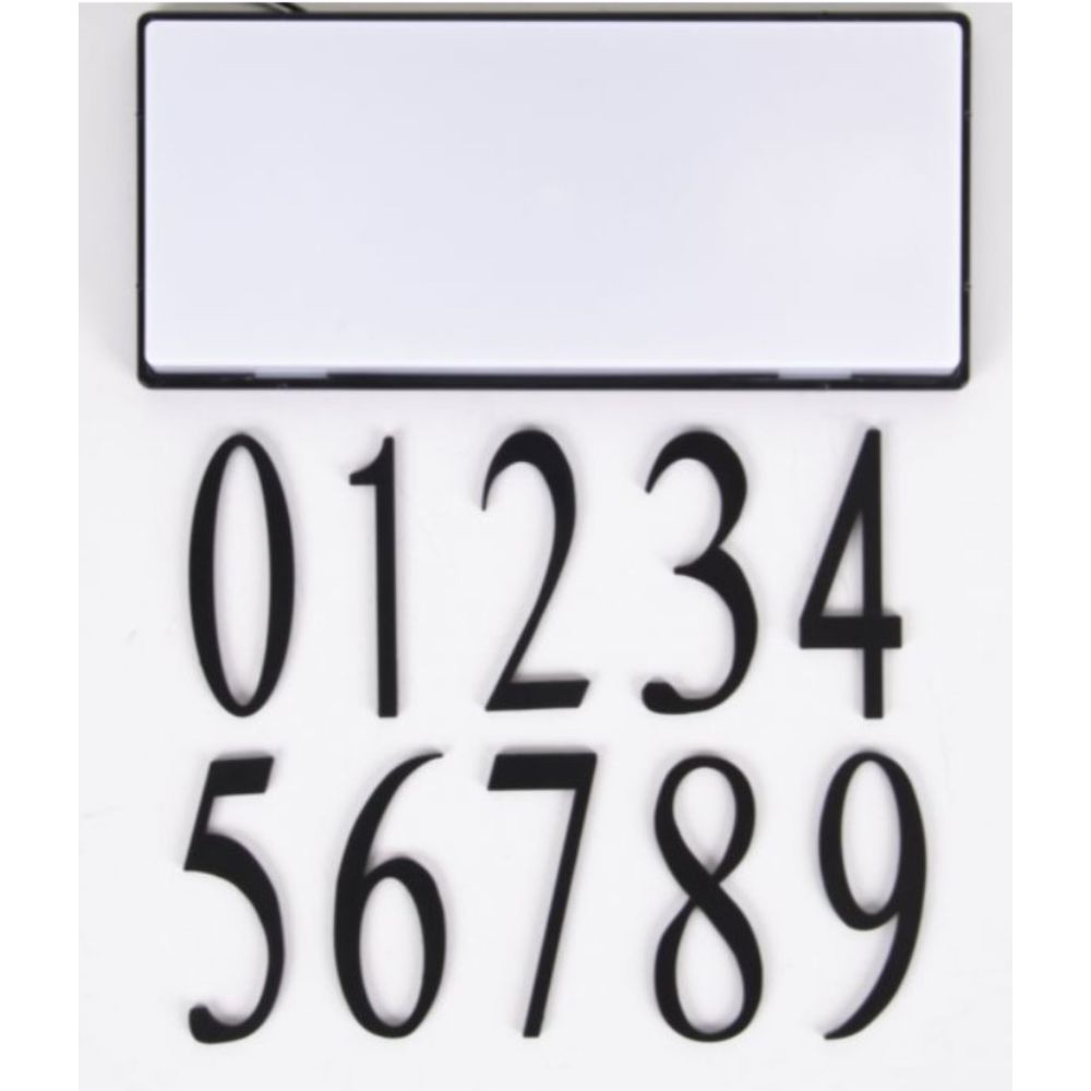 Craftmade AP-3-FB Surface mount address plaque number - 3