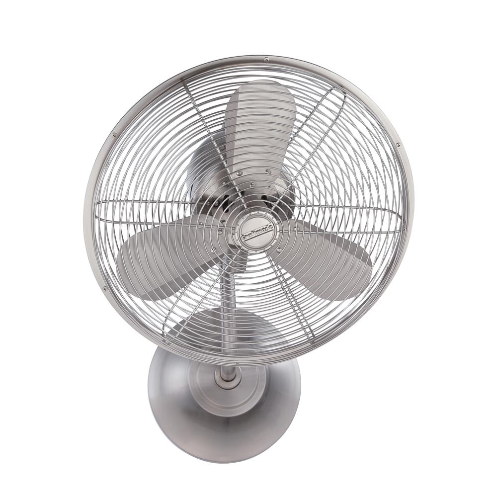 Craftmade BW116BNK3-HW 14" Bellows I Hard-wired Wall Fan in Brushed Polished Nickel