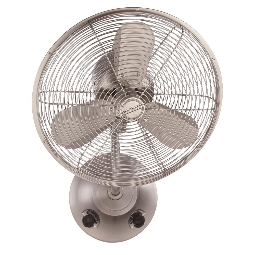 Craftmade BW116BNK3 14" Bellows I Wall Fan in Brushed Polished Nickel