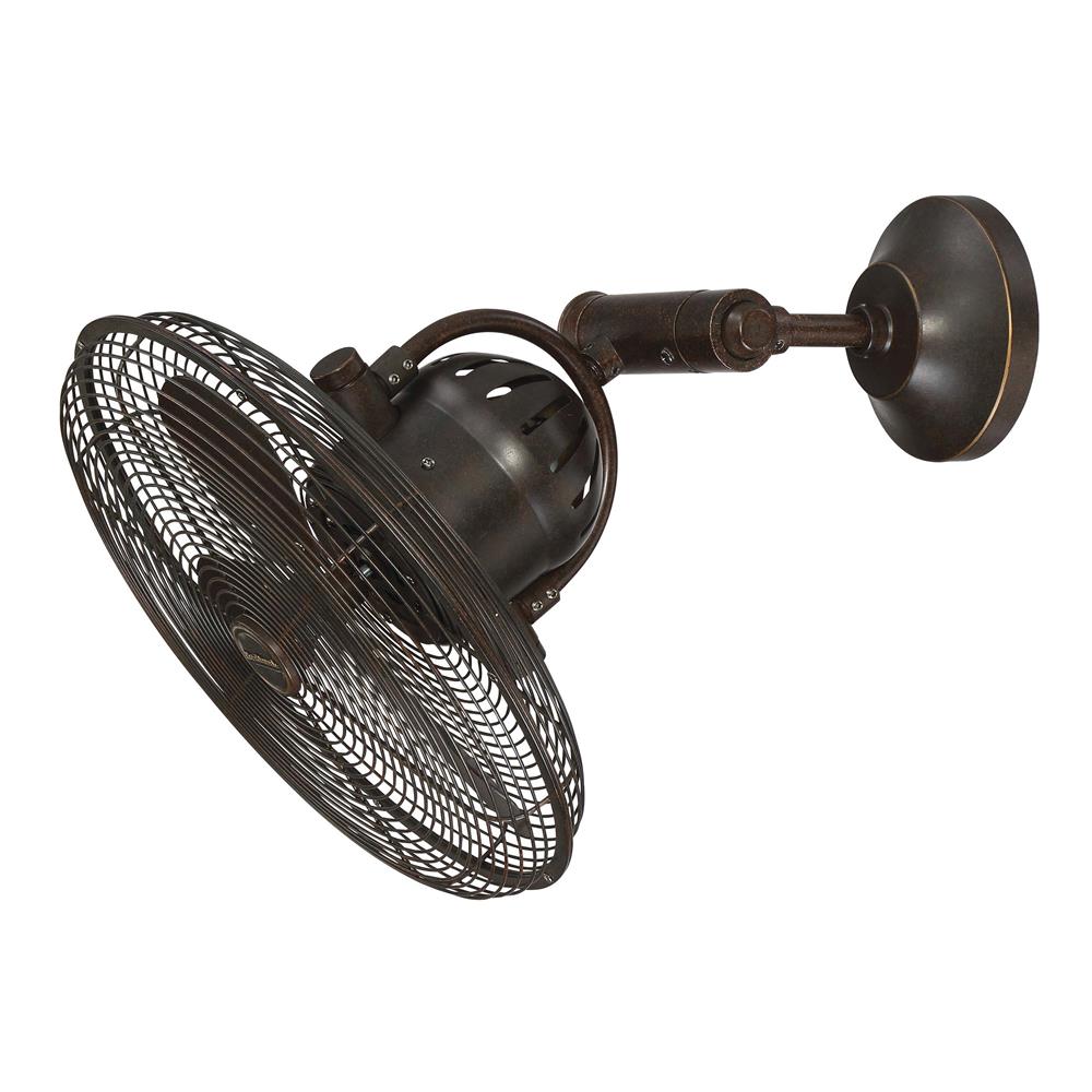 Craftmade BW414AG3 14" Cage Wall Fan with Adjustable Arm with blades