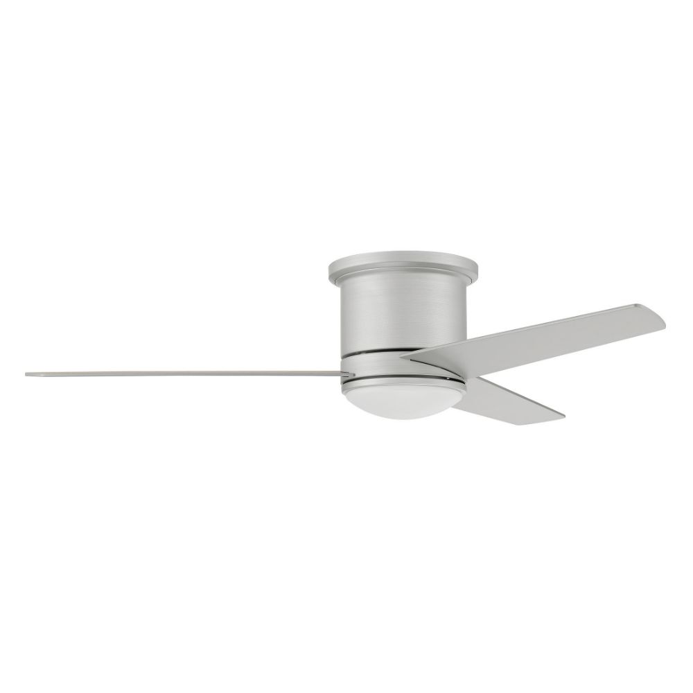 Craftmade CLE52PN3 52" Cole, Painted Nickel Finish, Brushed Nickel/Driftwood Blades, Light kit Included (Optional)