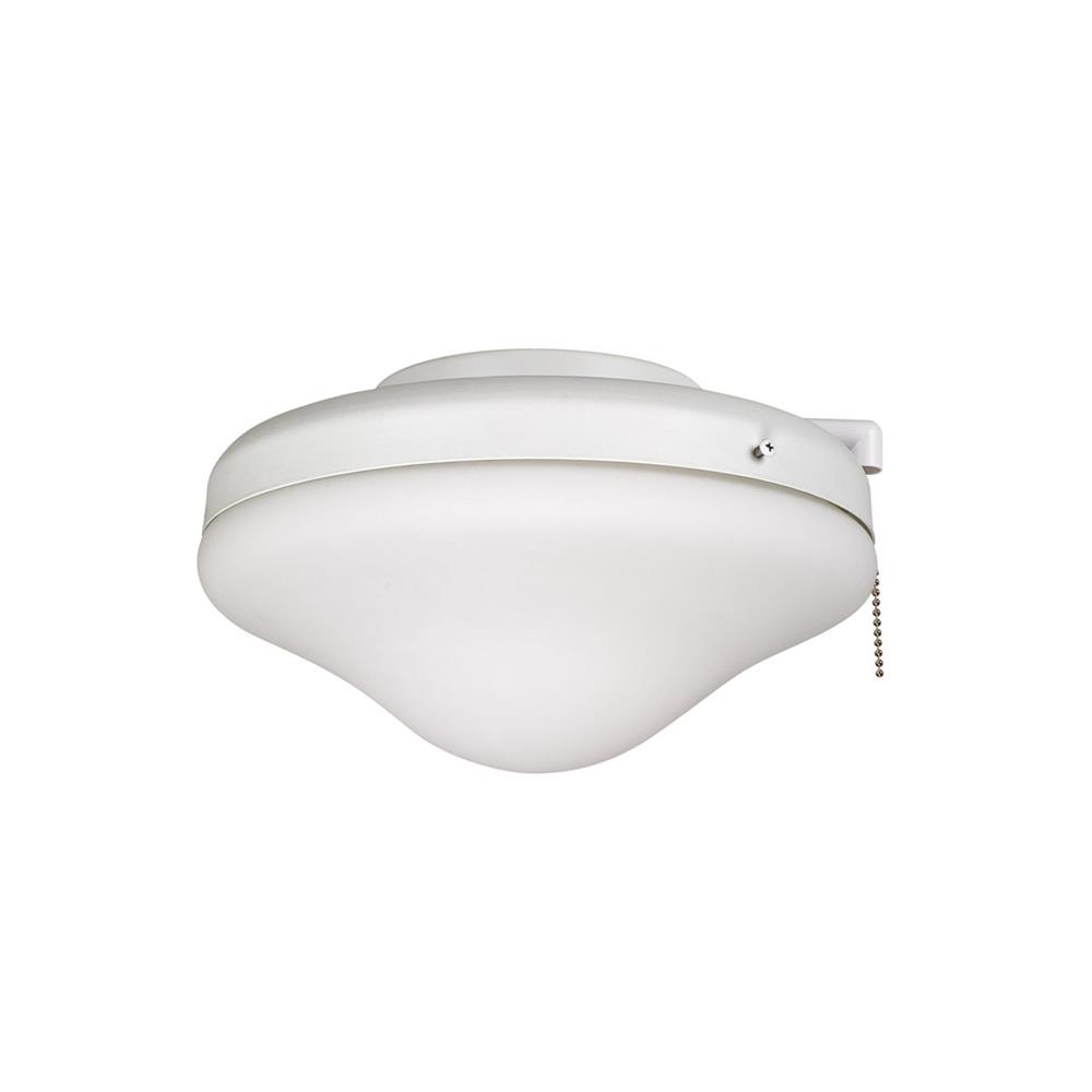 Craftmade ELK113-1W-W All Weather Fan Light Kit in White with Opal Frost Glass