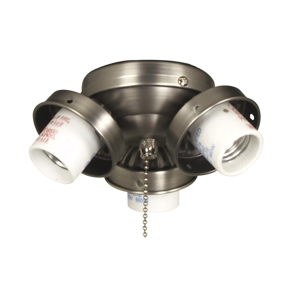 Craftmade EUC32BNK 3 Light  Fan Light Fitter in Brushed Polished Nickel
