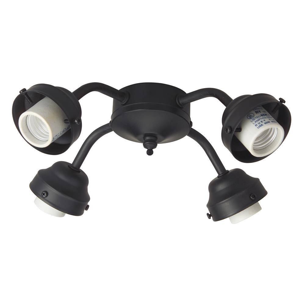 Craftmade F400-FB-LED 4 Light Ceiling Fan Fitter in Flat Black