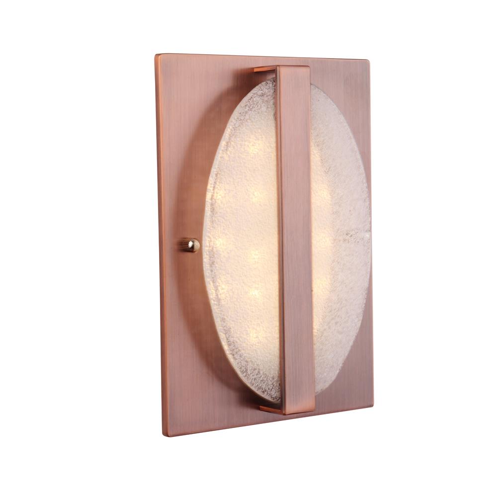 Craftmade ICH1720-BCP Illuminated Recessed w/Round Artisan Glass in Brushed Copper