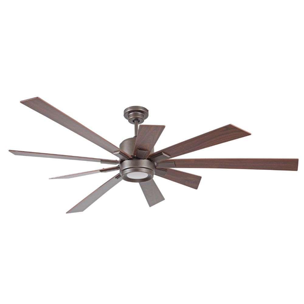 Craftmade KAT72ESP9-WLN 72" Ceiling Fan with Blades and Light Kit, Espresso Finish