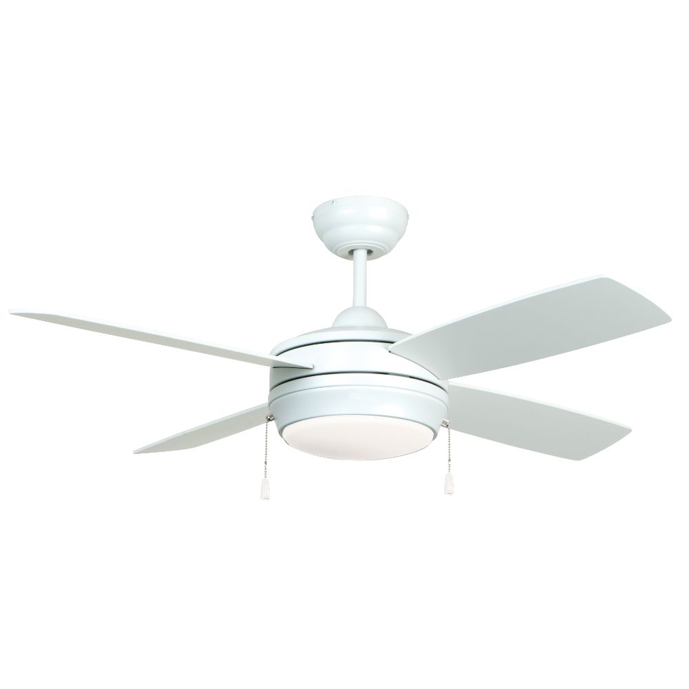 Craftmade LAV52MWW4LK-LED Laval 52" Ceiling Fan with Blades and Light Kit