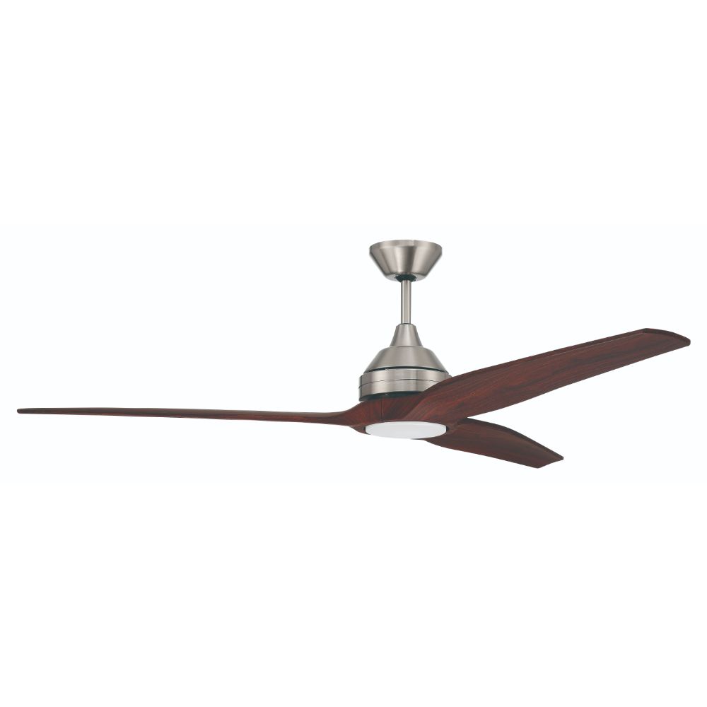 Craftmade LIM60BNK3 Limerick 60"Ceiling Fan with Blades Included, Brushed Polished Nickel