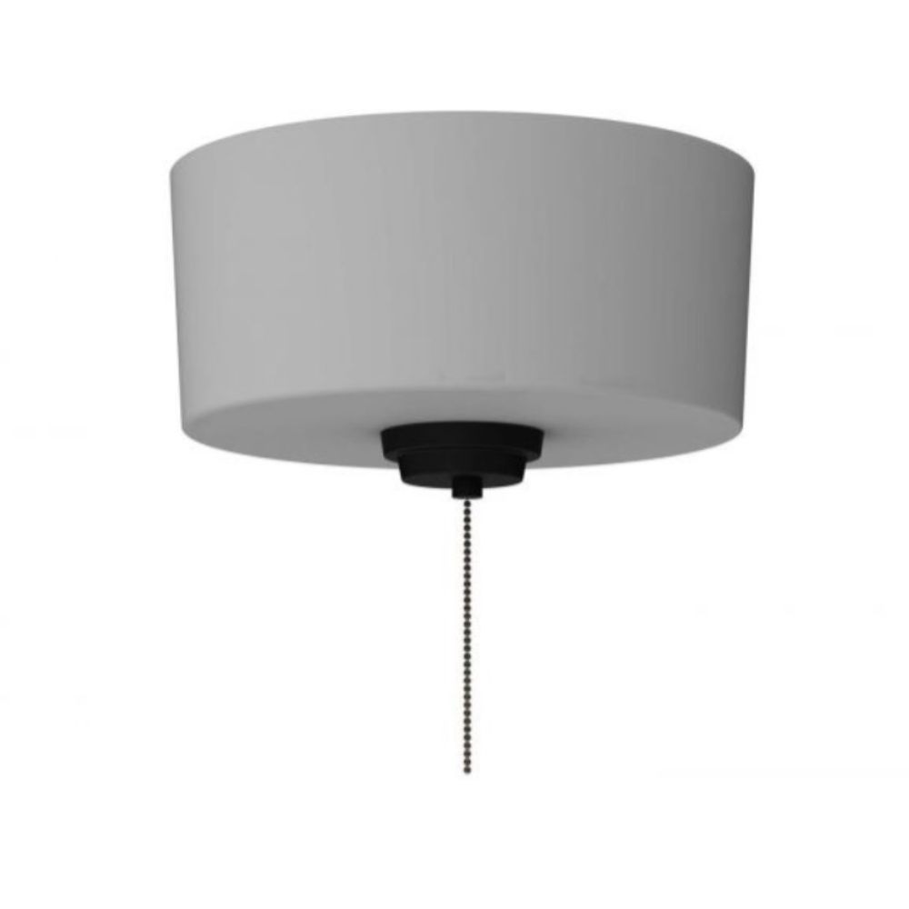 Craftmade LK2802-FB-WG-LED 2 Light Energy Star Bowl Fan Light Kit in Flat Black with White Glass