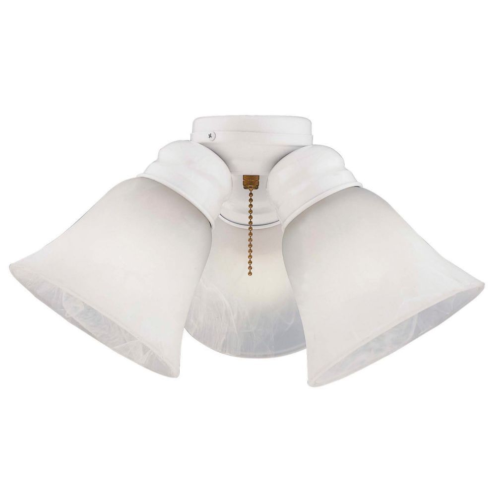 Craftmade LK3C635A-W 3 Light Fan Light Kit in White