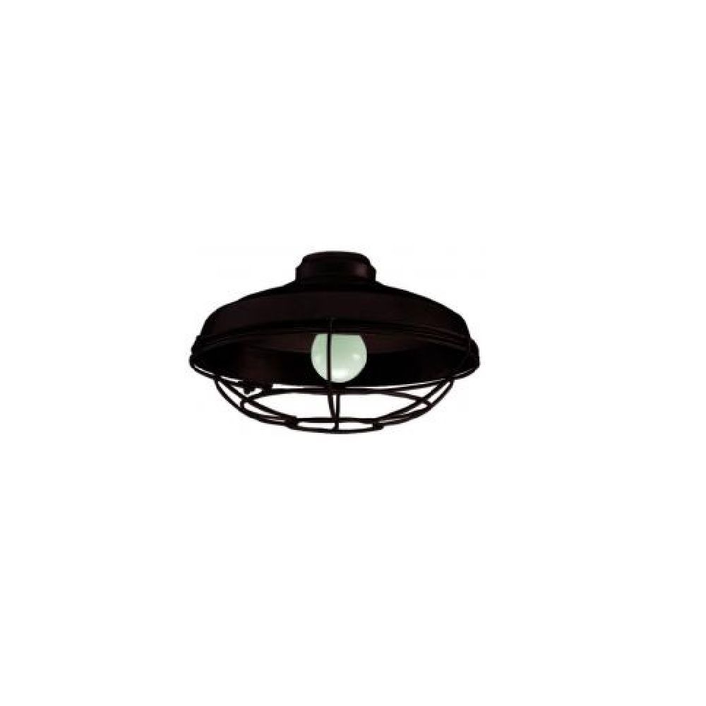 Craftmade LK984RI Outdoor Bowl Light Kit in Rustic Iron with Rustic Iron Wire