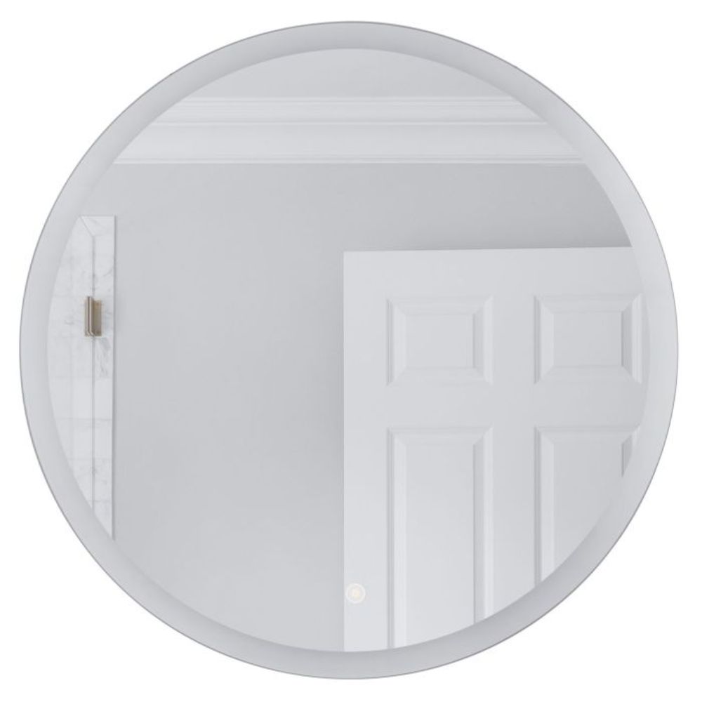 Craftmade MIR112-W 28" Round LED Mirror with Defogger and Dimmer, 3000K/4000K/5000K