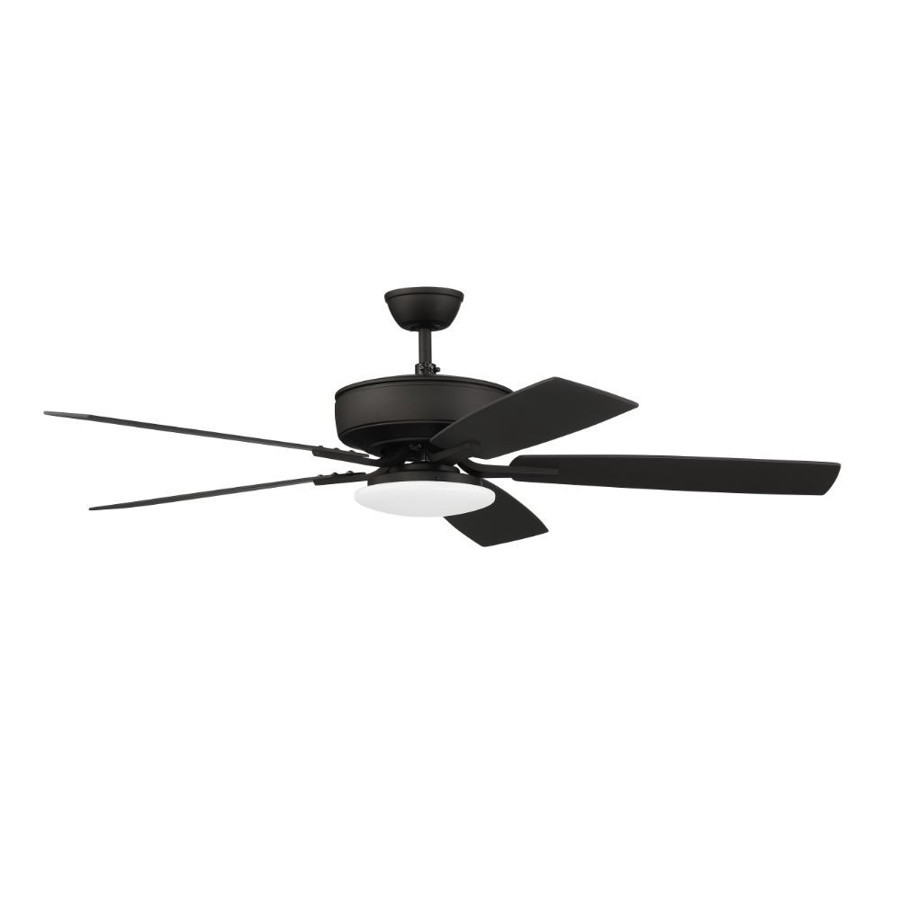 Craftmade P112ESP5-52ESPWLN 52" Pro Plus Fan with Low Profle Light Kit and Blades in Espresso