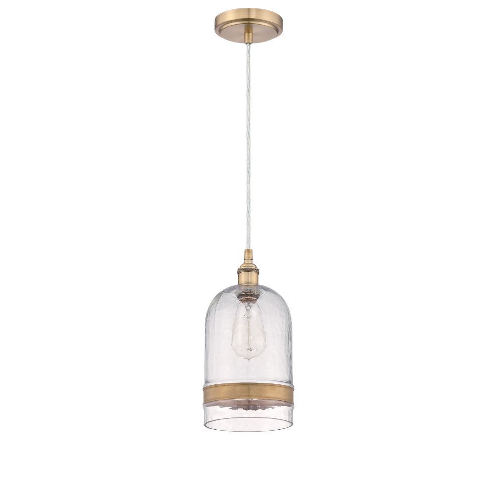 Craftmade P455AGC1 1 Light Mini Pendant with Cord in Aged Copper