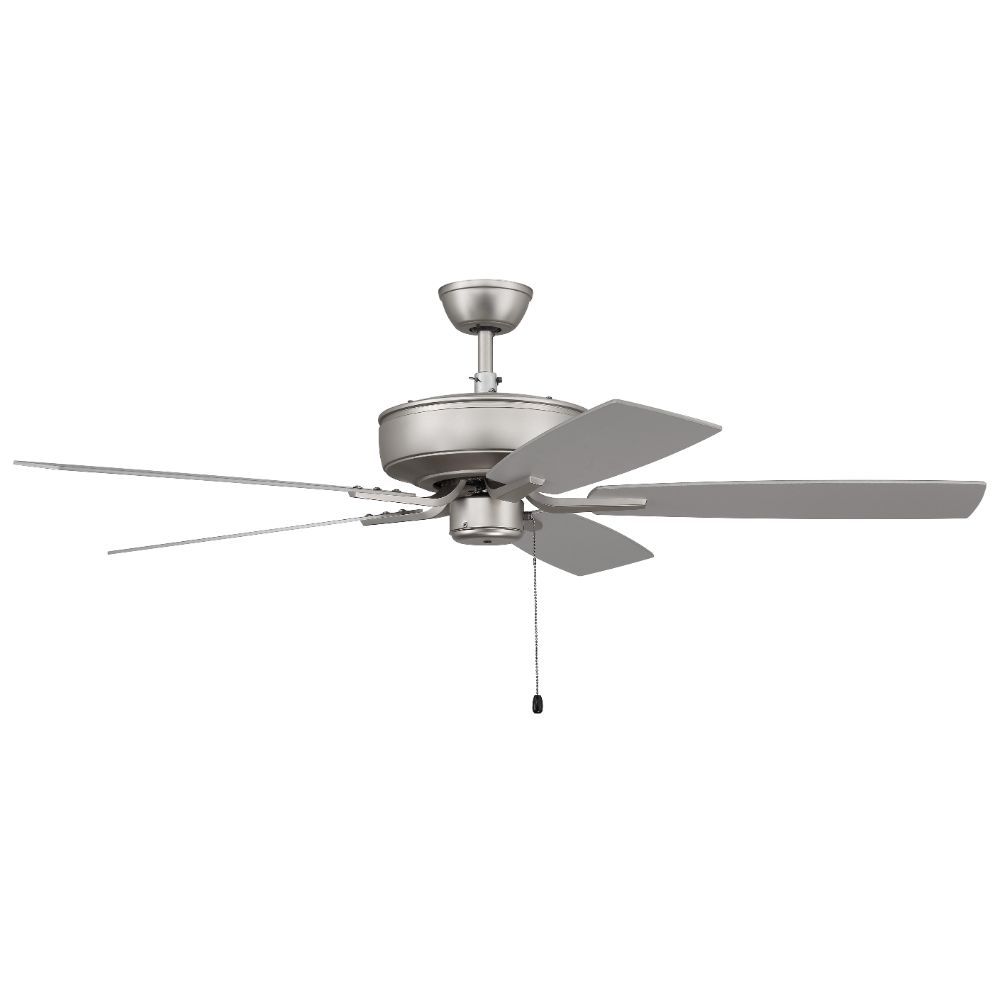 Craftmade P52BN5-52BNGW 52" Pro Plus Fan with Blades in Brushed Satin Nickel