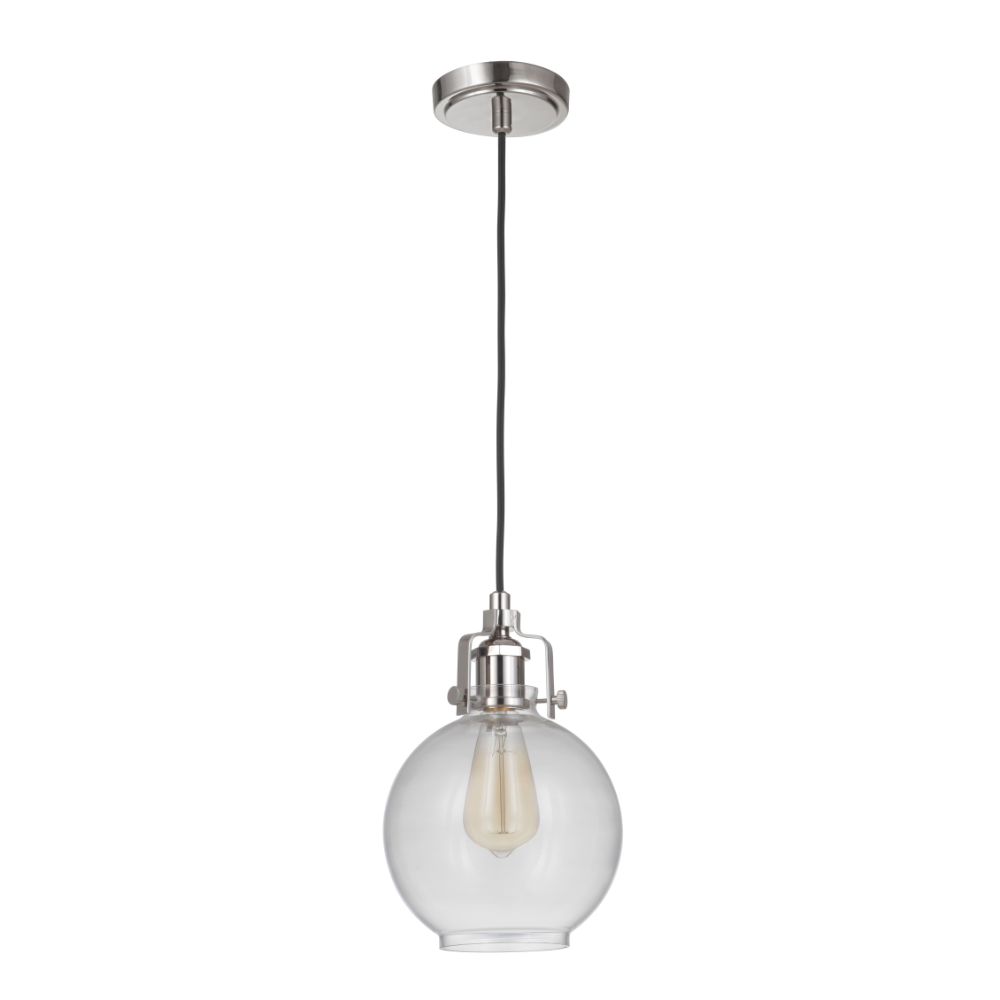 Craftmade P830PLN1-C State House 1 Light Mini Pendant w/Cord in Polished Nickel