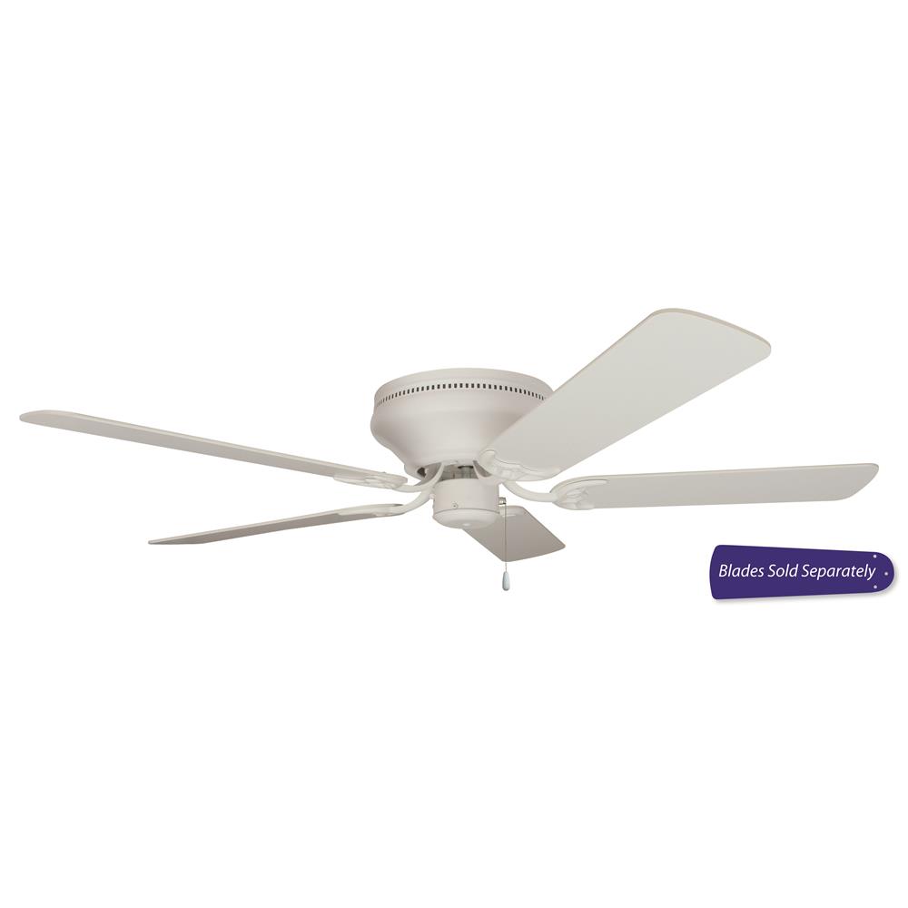 Craftmade PFC52W Pro Contemporary Flushmount 52" Hugger Ceiling Fan in White