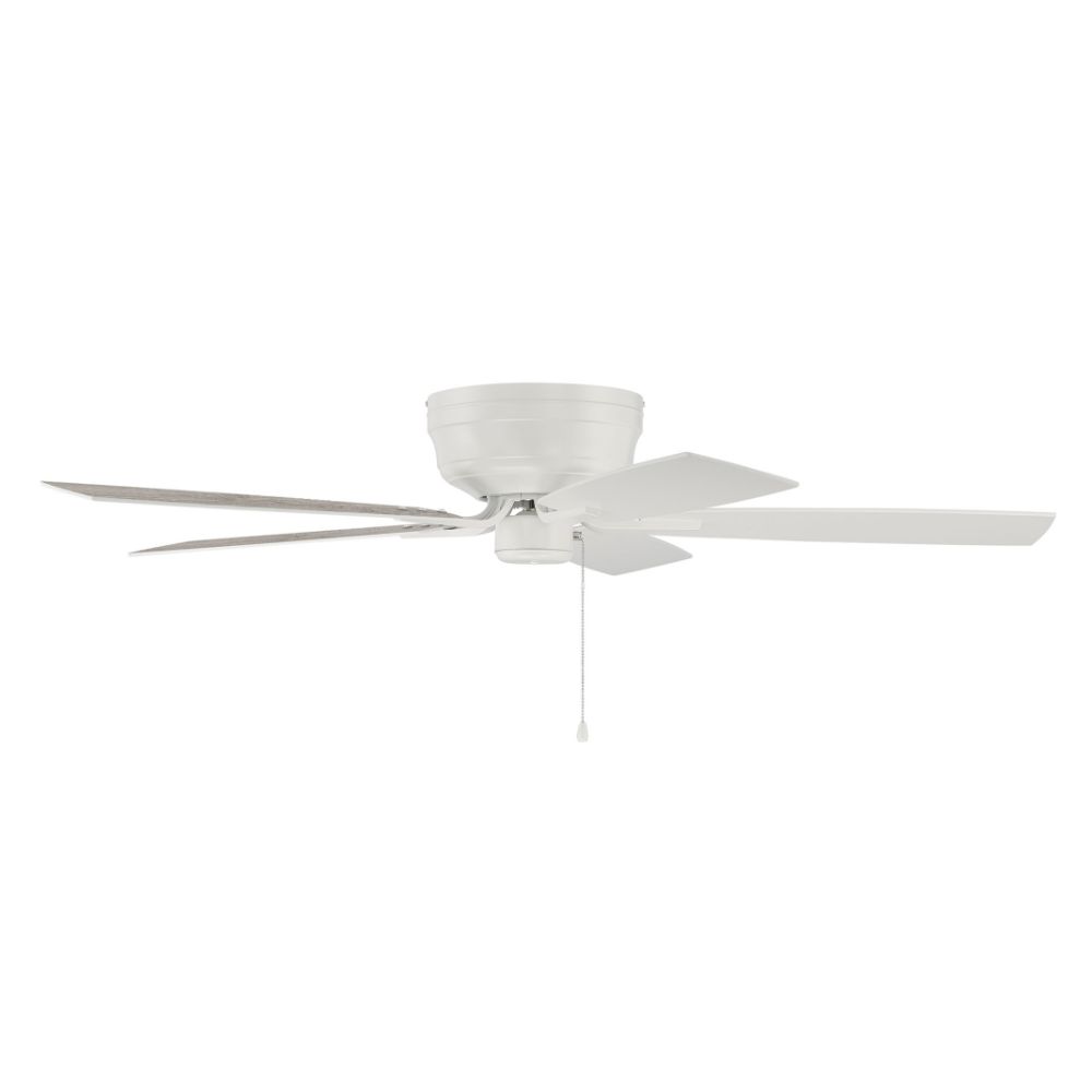 Craftmade PPH52W5 52" Ceiling Fan (Blades Included), White Finish