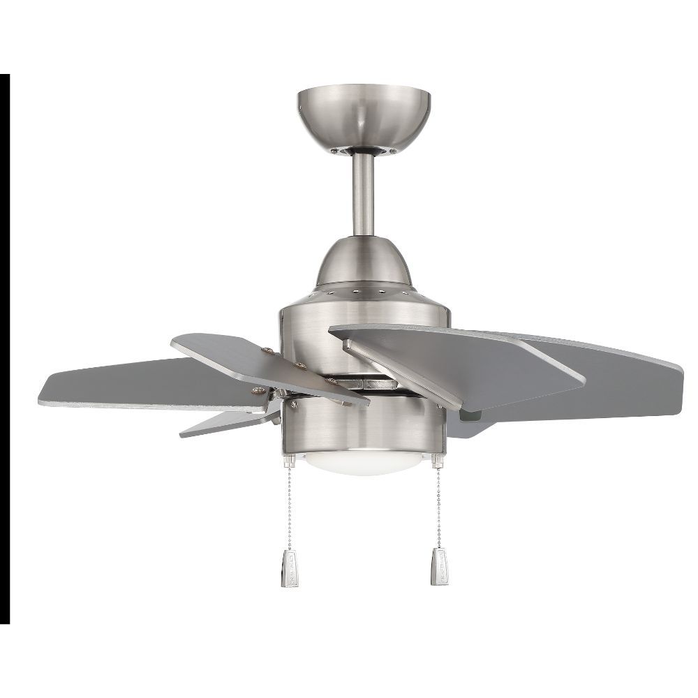 Craftmade PPT24BNK6 24" Propel II Ceiling Fan in Brushed Polished Nickel